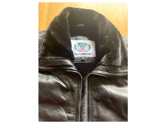 Autre Marque Para Shooting Lammfelljacke Schwarz - Ansicht 3