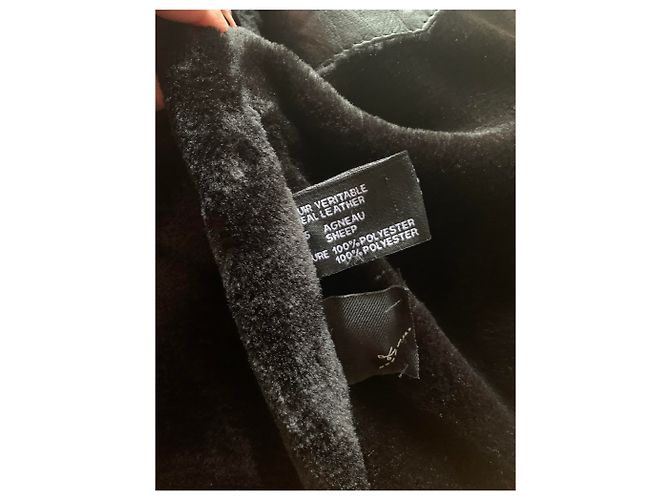 Autre Marque Para Shooting Lammfelljacke Schwarz - Ansicht 4