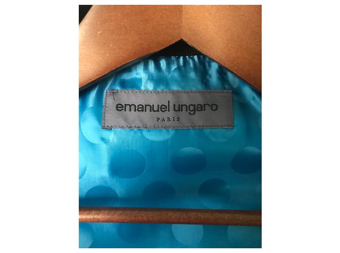 Abrigo Emanuel Ungaro de cuero blanco y negro 38 IT - vista 8