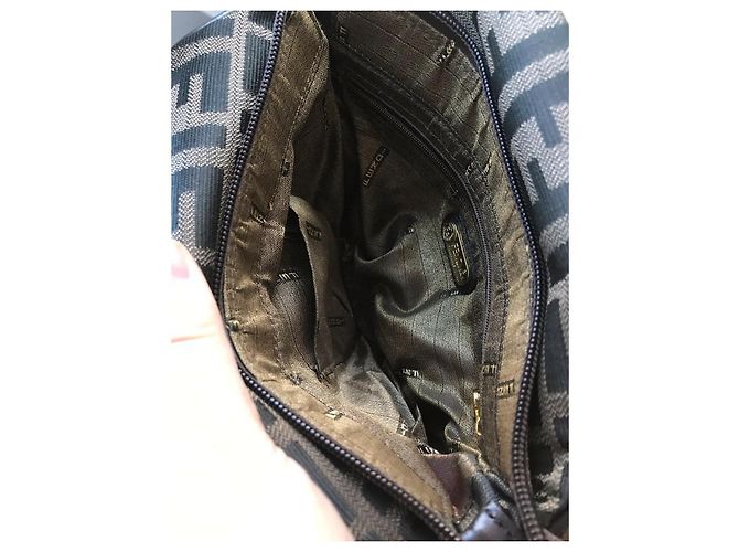 Borsa Fendi Monogramma in tela marrone - vista 3