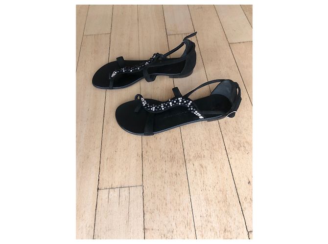 Giuseppe Zanotti Sandali con perline a forma di serpente Nero - vista 6