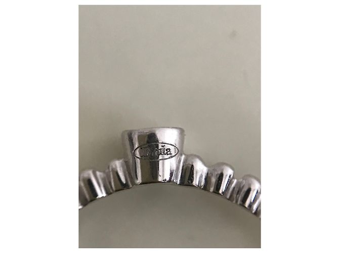 Djula Solitaire Anhänger und Kette. Einsamer Ring Silber - Ansicht 6