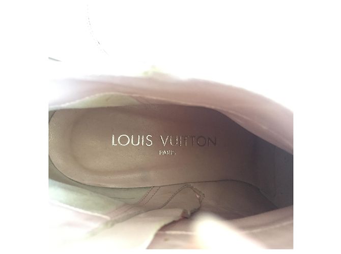 Botines Louis Vuitton de charol rosa 38 - vista 4