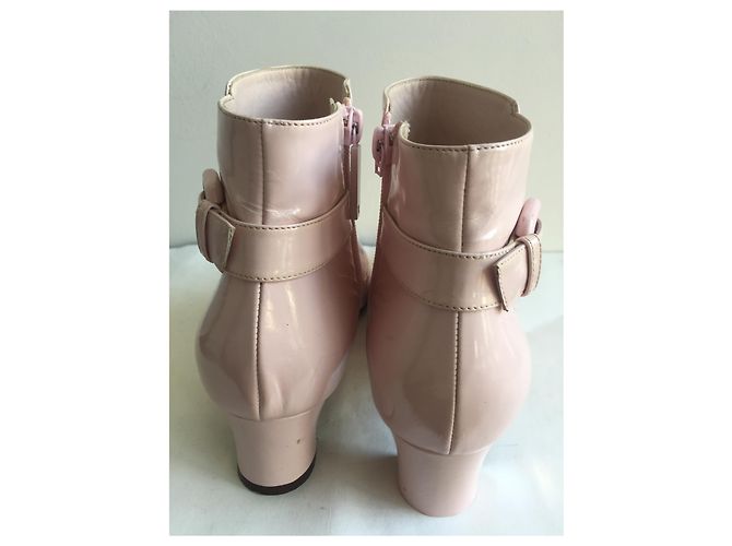 Botines Louis Vuitton de charol rosa 38 - vista 6
