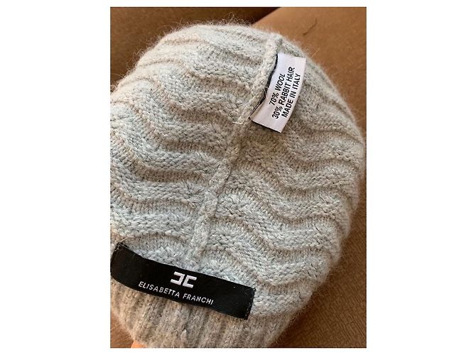 Cappello Elisabetta Franchi in lana grigio - vista 2