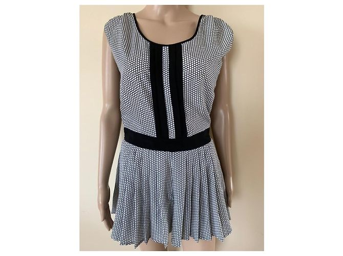 Autre Marque Warehouse Jumpsuit Black and White Polyester - view 3