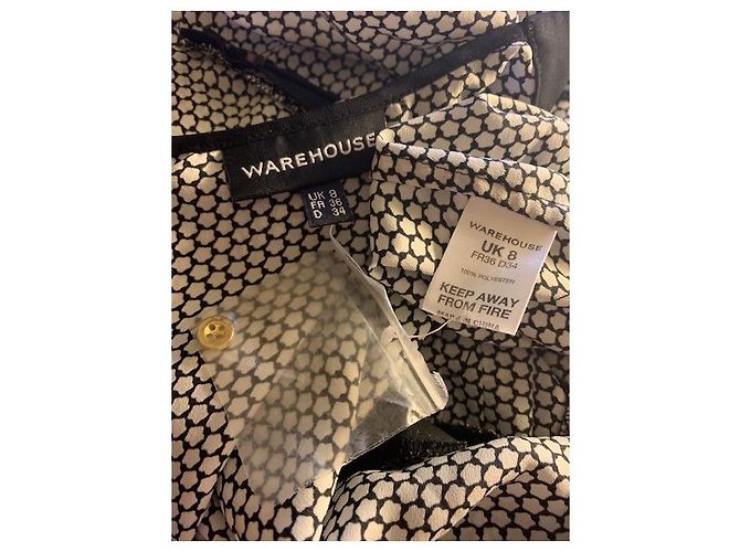 Autre Marque Warehouse Jumpsuit Black and White Polyester - view 4