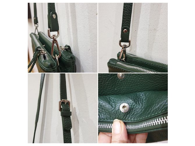 Gianni Chiarini tracolla multitasche Verde scuro - vista 10