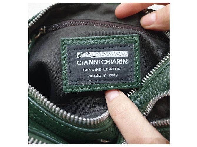 Gianni Chiarini tracolla multitasche Verde scuro - vista 3