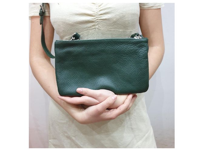 Gianni Chiarini tracolla multitasche Verde scuro - vista 5