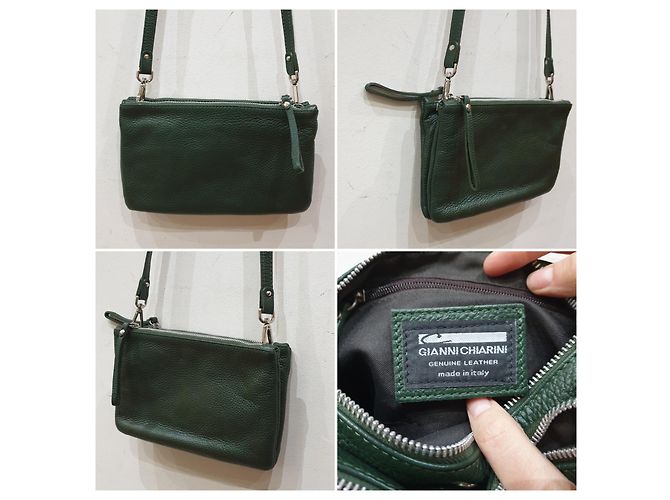 Gianni Chiarini tracolla multitasche Verde scuro - vista 6