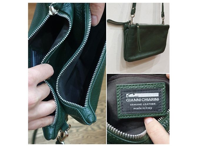 Gianni Chiarini tracolla multitasche Verde scuro - vista 9
