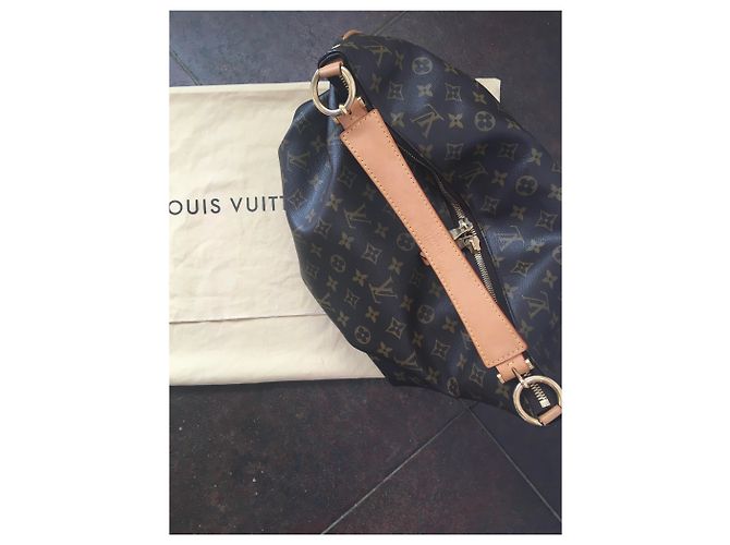 Borsa Louis Vuitton Marrone in tela - vista 2