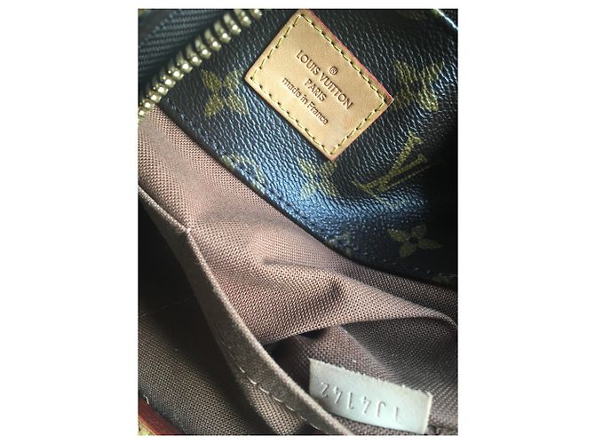 Borsa Louis Vuitton Marrone in tela - vista 3