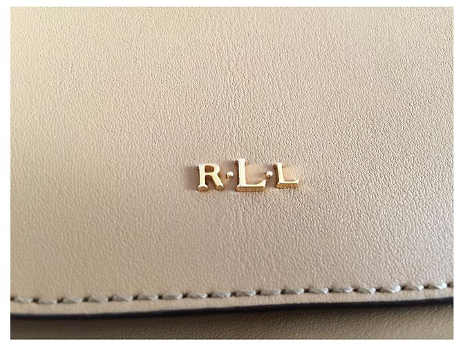 Ralph Lauren Leather Backpack Beige - view 5