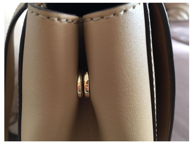 Ralph Lauren Leather Backpack Beige - view 7