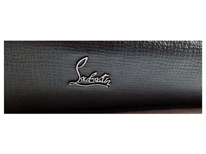 Borsa Christian Louboutin in pelle nera con rivetti argento Nero - vista 3
