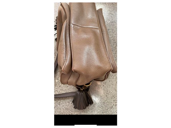 Sac à main Loewe Flamenco Cuir Agneau Chocolat - vue 12