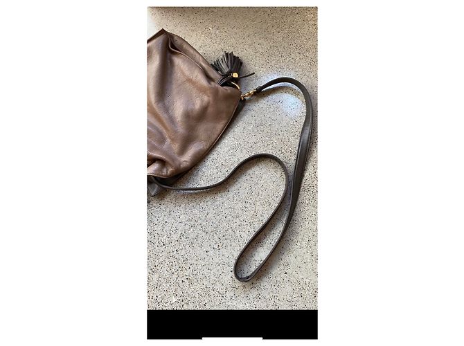 Sac à main Loewe Flamenco Cuir Agneau Chocolat - vue 14