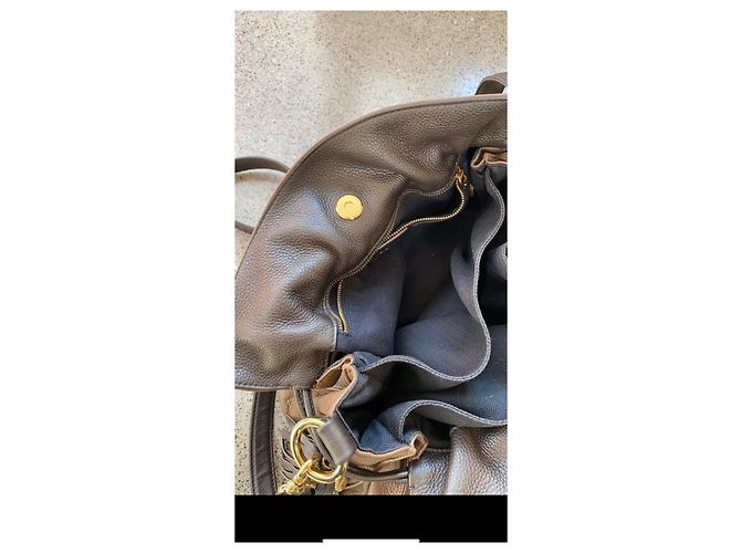 Sac à main Loewe Flamenco Cuir Agneau Chocolat - vue 5