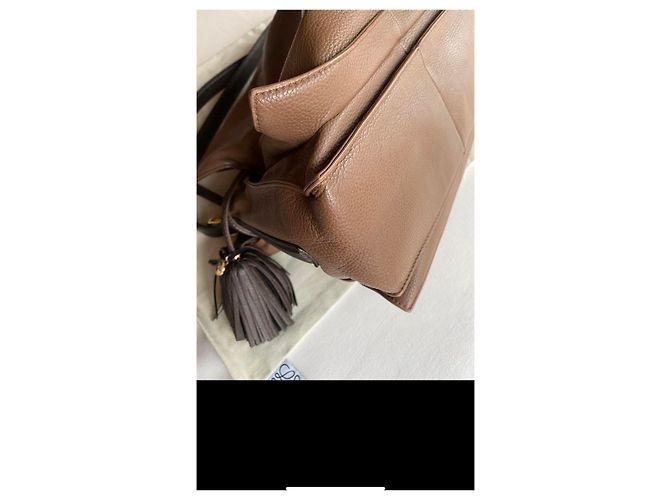 Sac à main Loewe Flamenco Cuir Agneau Chocolat - vue 7