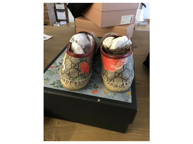 Espadrillas Gucci in pelle multicolore 37.5 - vista 2