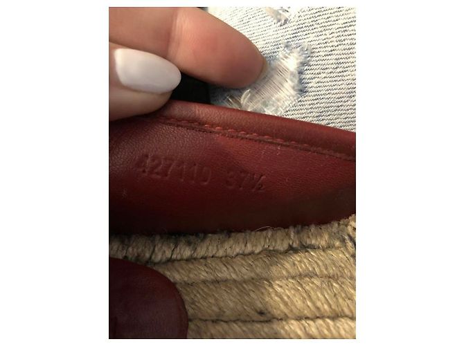 Espadrillas Gucci in pelle multicolore 37.5 - vista 7