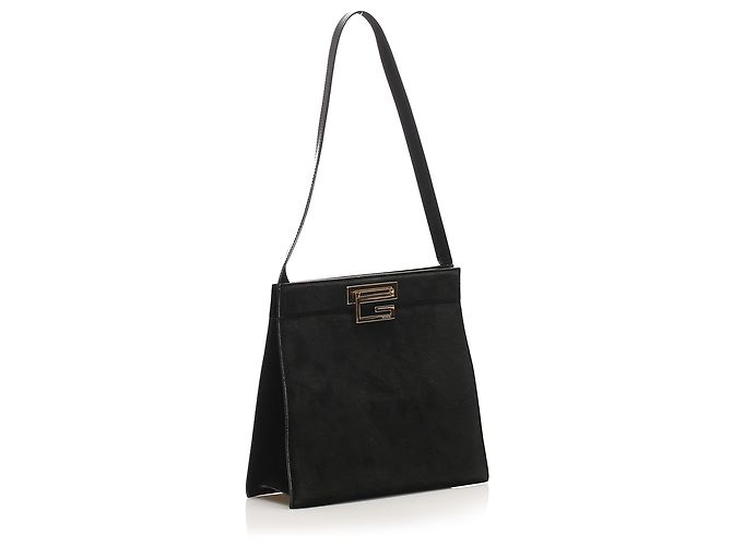Gucci Tracolla in pelle scamosciata nera - vista 2