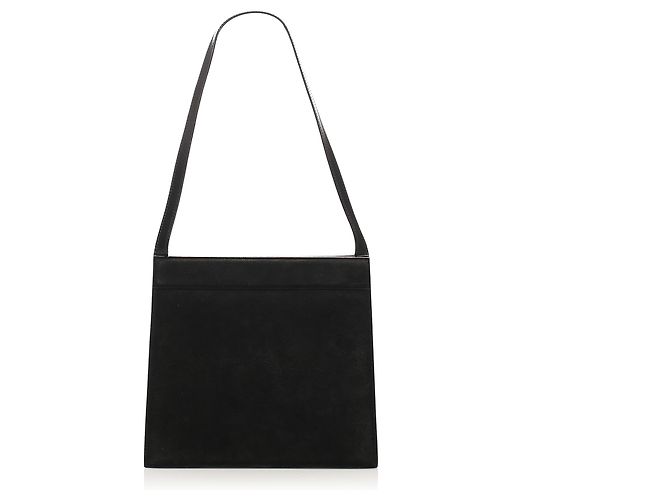 Gucci Tracolla in pelle scamosciata nera - vista 3