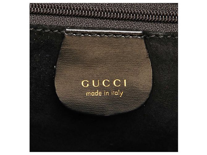 Gucci Tracolla in pelle scamosciata nera - vista 6