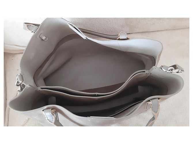 Borsa shopper Coach in camoscio taupe - vista 7