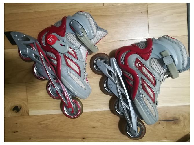 Rollerblades Chanel collector Red Beige Grey - view 15