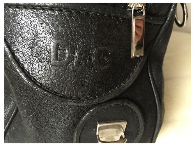Borsa a mano Dolce & Gabbana Olivia in pelle nera con volant Nero - vista 2