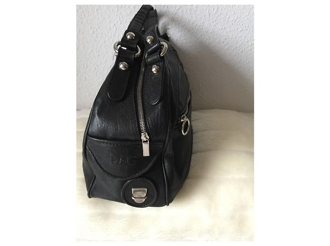 Borsa a mano Dolce & Gabbana Olivia in pelle nera con volant Nero - vista 7