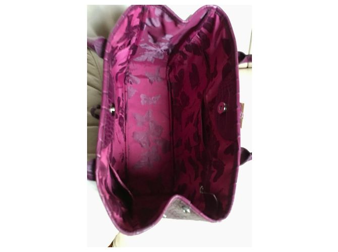 Roseau Longchamp BORSA VIOLINO IN VITELLO A FORMA DI CROCO - vista 7