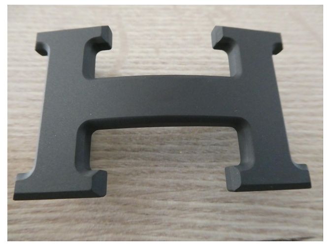 Fibbia Hermès 5382 PVD opaco 32MM Nero - vista 2