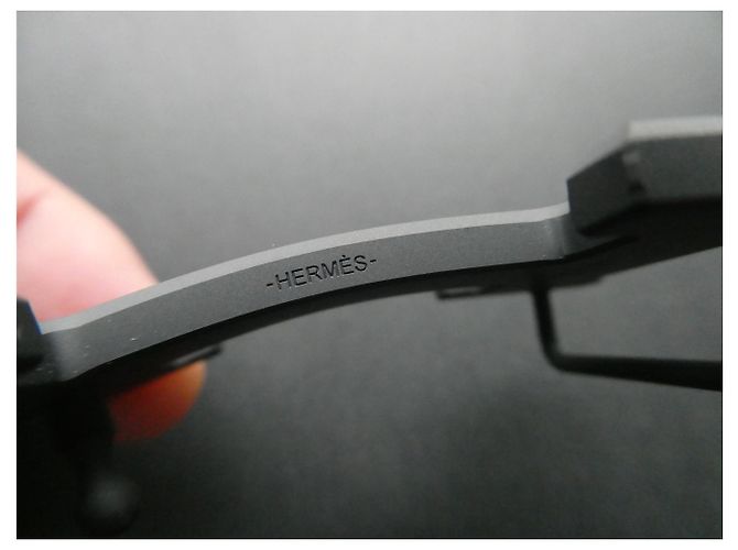 Fibbia Hermès 5382 PVD opaco 32MM Nero - vista 4