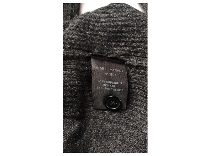 Suéter Isabel Marant Gris Oscuro de Angora Gris antracita - vista 4
