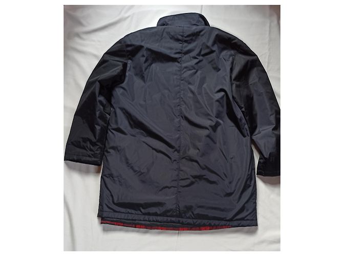 Chaqueta outdoor Basler Weekend azul con chaleco extraíble a cuadros rojos Roja - vista 5