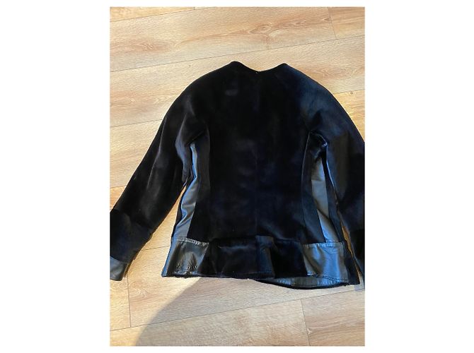 Chaqueta Sprung Frères de visón afeitado Marrón oscuro - vista 3