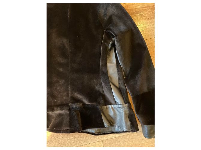 Chaqueta Sprung Frères de visón afeitado Marrón oscuro - vista 4