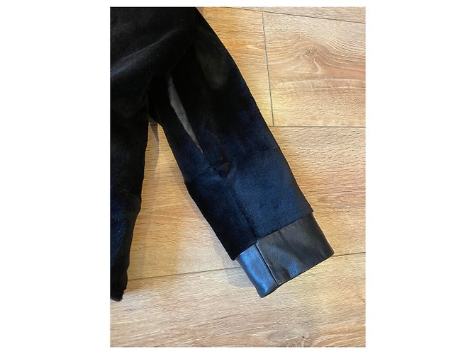 Chaqueta Sprung Frères de visón afeitado Marrón oscuro - vista 8