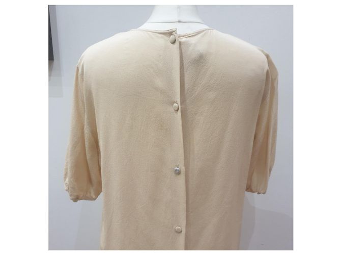 Vintage Salvatore Ferragamo camicia Crema - vista 4