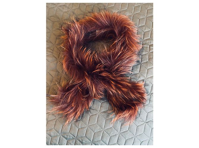 Autre Marque Collo di pelliccia Ruf Fox marrone bordeaux - vista 2