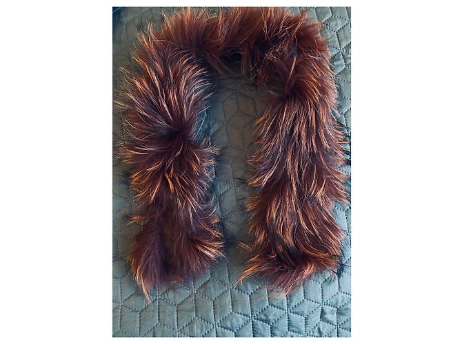 Autre Marque Collo di pelliccia Ruf Fox marrone bordeaux - vista 3