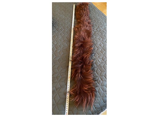 Autre Marque Collo di pelliccia Ruf Fox marrone bordeaux - vista 4