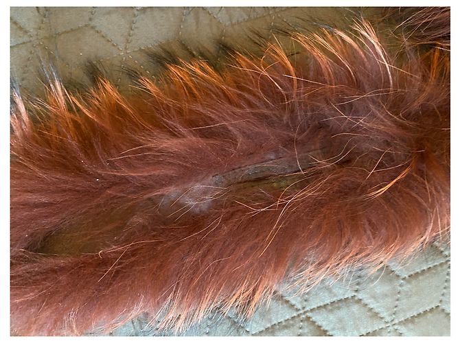 Autre Marque Collo di pelliccia Ruf Fox marrone bordeaux - vista 5
