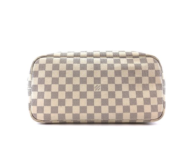 Louis Vuitton Neverfull Mm Damier Azur Canvas Bianco - vista 9