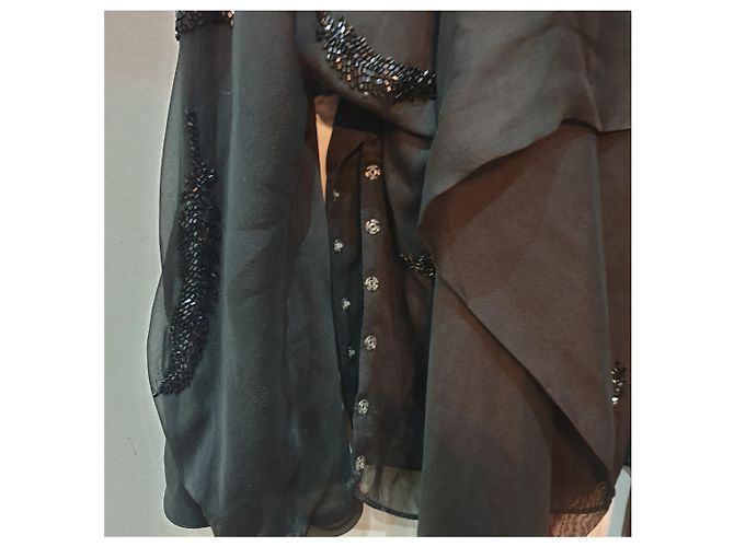 Valentino Garavani Valentino Blouson Hemdkleid Schwarz - Ansicht 13
