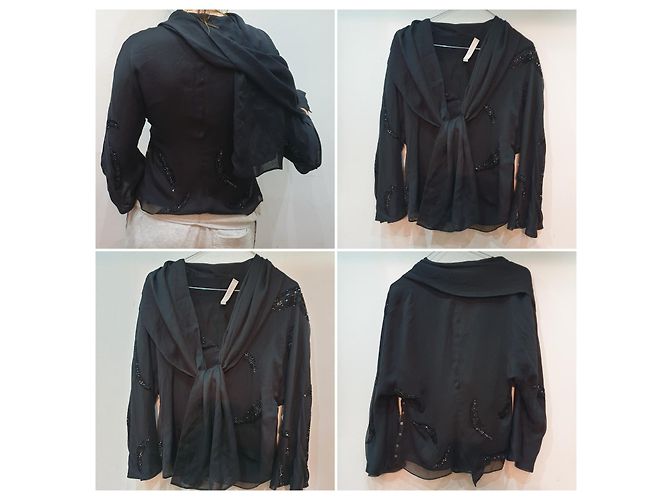 Valentino Garavani Valentino Blouson Hemdkleid Schwarz - Ansicht 4